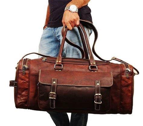 leather duffle bags clearance